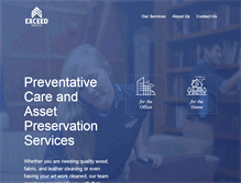 Tablet Screenshot of exceedservices.com
